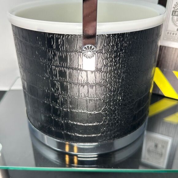 KROMEX® ICE BUCKET–CHROME/TEAK/BLACK – Mid-Century Modern - Picture 11 of 15